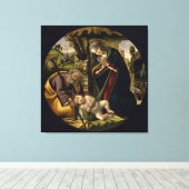 Toile Adoration du Christ Enfant Botticelli (Insitu (Plancher de Bois))