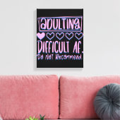 Toile Adulte Adulte Difficile AF Ne Recommanderait Pas (Insitu(Salon))