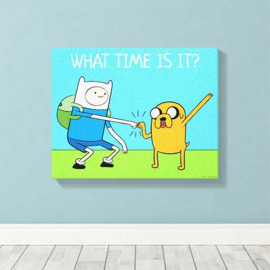 Toile Adventure | Finn & Jake Fist Bump (Insitu (Plancher de Bois))