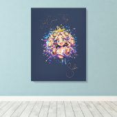 Toile Aesthetic Gemini Anime Custom Canvas Art (Insitu (Plancher de Bois))