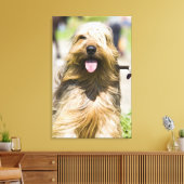 Toile affichage de langue, cheveux longs, portrait (Insitu(Salon))