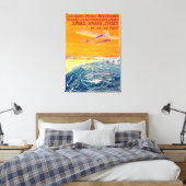Toile Affichage des plans flottants dans l'air et l'eau (Insitu(Chambre))