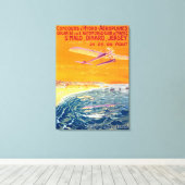 Toile Affichage des plans flottants dans l'air et l'eau (Insitu (Plancher de Bois))