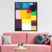 Toile Affiche Abstraite Couleur Moderne (Insitu(Salon))