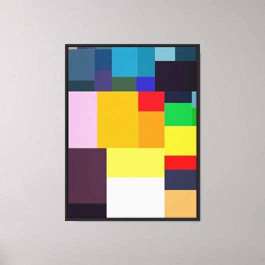 Toile Affiche Abstraite Couleur Moderne (Recto)