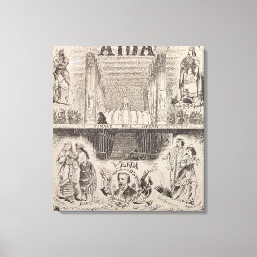 Toile Affiche annonçant une performance (Recto)