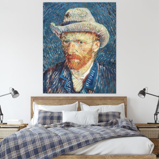 Toile Affiche Auto portrait de Van Gogh (Insitu(Chambre))
