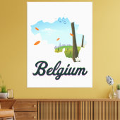 Toile Affiche Belgique Travel. (Insitu(Salon))