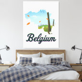 Toile Affiche Belgique Travel. (Insitu(Chambre))