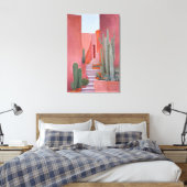 Toile Affiche Bohème de Cactus de Santa Fe (Insitu(Chambre))