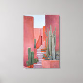 Toile Affiche Bohème de Cactus de Santa Fe (Recto)