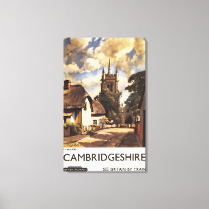 Toile Affiche britannique de chemins de fer de vue