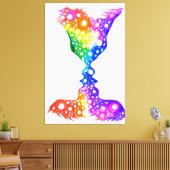 Toile Affiche d'amour colorée (Insitu(Salon))