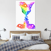 Toile Affiche d'amour colorée (Insitu(Chambre))