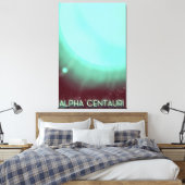 Toile Affiche d'art spatial Alpha Centauri (Insitu(Chambre))