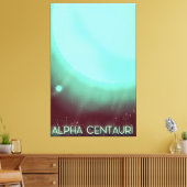 Toile Affiche d'art spatial Alpha Centauri (Insitu(Salon))