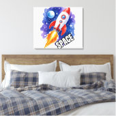Toile Affiche d'aventure spatiale | L'aventure vous atte (Insitu(Chambre))