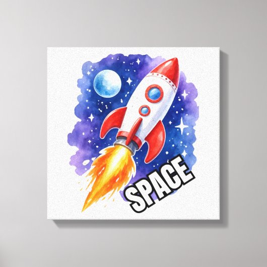 Toile Affiche d'aventure spatiale | L'aventure vous atte (Recto)
