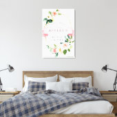 Toile Affiche de bienvenue de douche florale (Insitu(Chambre))
