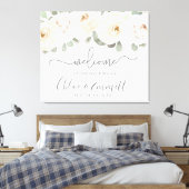 Toile Affiche de bienvenue Mariage de White Rose (Insitu(Chambre))