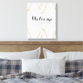 Toile Affiche de bienvenue Mariage Faux Gold Leaf (Insitu(Chambre))