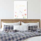 Toile Affiche de bienvenue Mariage Pink Calla Lily (Insitu(Chambre))