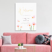 Toile Affiche de bienvenue Mariage Pink Calla Lily (Insitu(Salon))