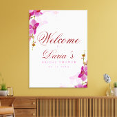 Toile Affiche de bienvenue Tropical Orchid (Insitu(Salon))