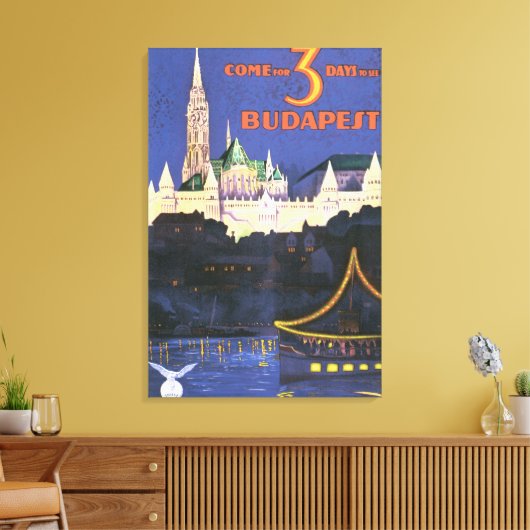 Toile Affiche de Budapest (Insitu(Salon))