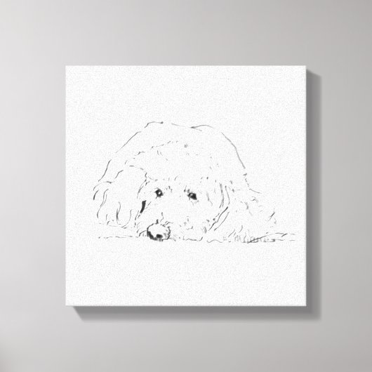 Toile Affiche de chiot Cockapoo, idées de cadeaux pour a (Recto)
