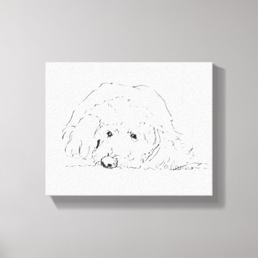 Toile Affiche de chiot Cockapoo, idées de cadeaux pour a (Recto)