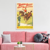 Toile Affiche De Cirque De 2 Ponies Qui Saute Sur Un Obs (Insitu(Salon))