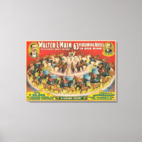 Affiche De Cirque De 63 Chevaux En Une Seule Cercl