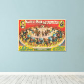 Toile Affiche De Cirque De 63 Chevaux En Une Seule Cercl (Insitu (Plancher de Bois))