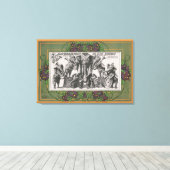 Toile Affiche De Cirque D'Éléphants Jouant D'Instruments (Insitu (Plancher de Bois))