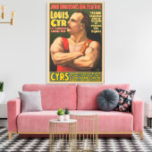 Toile Affiche De Cirque Montrant Louis Cyr Aux Armoiries (Insitu(Salon))