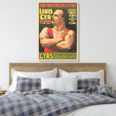 Toile Affiche De Cirque Montrant Louis Cyr Aux Armoiries (Insitu(Chambre))