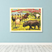 Toile Affiche de cirque pour Adam Forepaugh & Sells Brot (Insitu (Plancher de Bois))