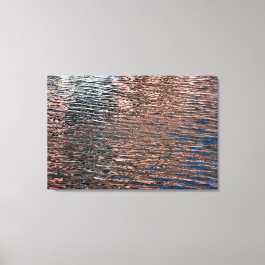 Toile Affiche de couleur abstraite de reflets d'eau (Recto)