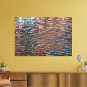 Toile Affiche de couleur abstraite de reflets d'eau (Insitu(Salon))