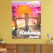 Toile Affiche de fleurs de Hakone japon. (Insitu(Salon))
