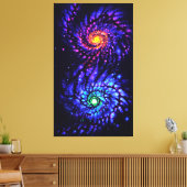 Toile Affiche de galaxies colorées (Insitu(Salon))