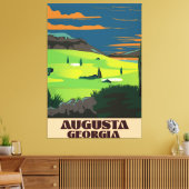 Toile Affiche de golf d'Augusta Géorgie (Insitu(Salon))