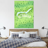 Toile Affiche de la carte de voyage du district du lac U (Insitu(Chambre))