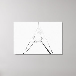 Toile Affiche de la géométrie abstraite du tunnel de lum