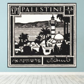 Toile Affiche de la Palestine noire (Insitu (Plancher de Bois))