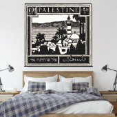 Toile Affiche de la Palestine noire (Insitu(Chambre))