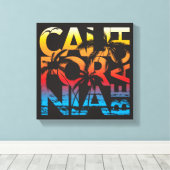 Toile Affiche de la plage de Californie (Insitu (Plancher de Bois))