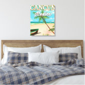 Toile Affiche de la plage de Cancun au Mexique (Insitu(Chambre))