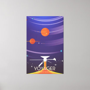 Toile Affiche de la science du Grand Tour de Voyager